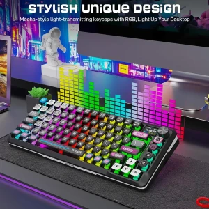 کیبورد بی سیم گیمینگ ردراگون مدل FLEKACT K708 MC PRO RGB